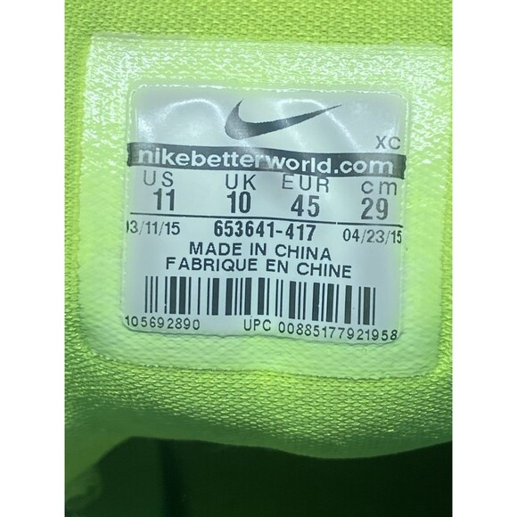 Nike LeBron Soldier 8 Basketball Shoes Blue Volt White Men Size 11 653641-417 - Picture 6 of 7